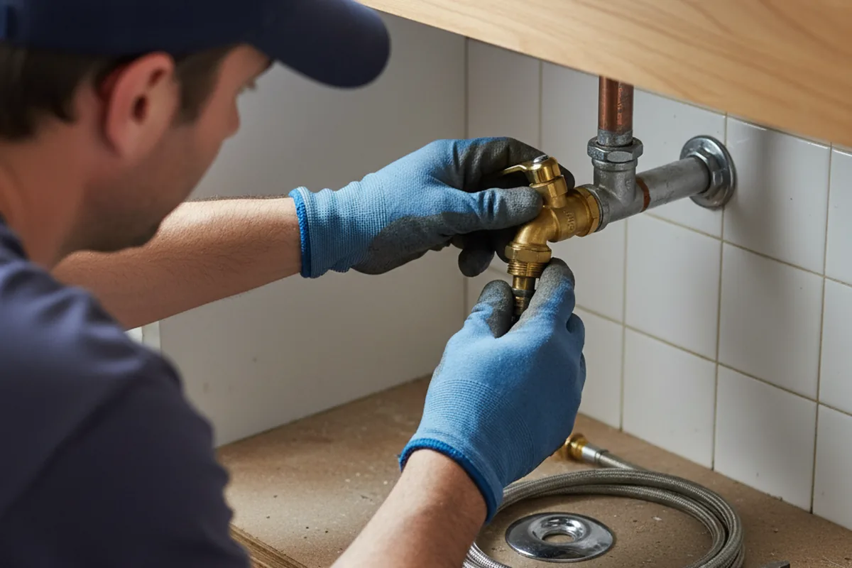 Shutoff valve and fitting work during Emergency Plumbing in Mechanicsburg